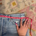 aritizia brand agolde light wash denim shorts size 27 Photo 5