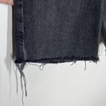 AGOLDE Sz 24 90s Pinch High Waisted Frayed Hem Denim Bermuda Long Shorts Black Photo 4