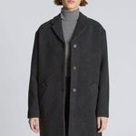 Everlane The Italian ReWool Cocoon Coat Pockets Button Front Gray M Photo 1