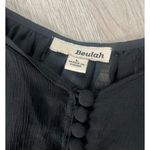 Beulah  SHEER Dolman Sleeves Oversized Loose Fit Buttons SIZE Large black Photo 5