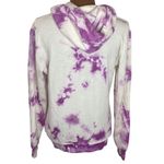 Aviator Nation  hand dyed white and purple tie dye raw neck hoodie size XS Photo 1