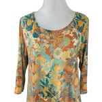 Peruvian Connection Fall Floral Lantana Pima Cotton Dress Size Large Peru Photo 7