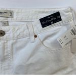 Abercrombie & Fitch Abercrombie Women's Jeans High Rise The Cropped Wide Leg Raw Hem 32 Short White Photo 7