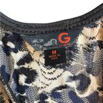 G by Guess Y2K  Animal Print Sleeveless Top semi sheer size M Photo 2