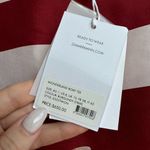 Zimmermann NWT $650  100% Silk Wonderland Boxy Tee Blouse Burgundy Stripe Size 6 Photo 4