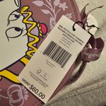 Disney Vera Bradley  Mrs. Potts & Chip Cosmetic Case Literary Belle Pattern Photo 3