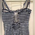 Free People  Lucinda Midi Dress in Indigo Combo Photo 3