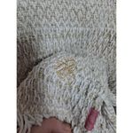 Legendary Whitetails Fringe Hoodie Textured Knit Pullover Sweater Large Tan Photo 3