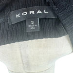 Koral  Breach Open Front Pullover Sweater Slub Gray Black‎ Size Small Photo 8