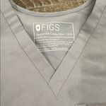FIGS  Light Gray V-Neck Scrub Top color: cement Photo 1