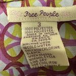 Free People  Chiffon Lightweight Printed Zip Back Imported Midi Skirt Juniors 3 Photo 7