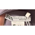 ZARA Open Back Long Sleeve Purple Bodysuit Photo 2