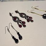Lot Of 3 Costume Earrings Pierced Beaded Dangle Photo 4