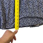 Kathi Lee Floral Print Button Front Maxi Skirt Size 14 Navy Blue Rayon Y2K** Photo 7