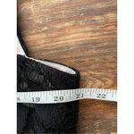 Julia Jordan T2 Black Lace Sleeveless Fringe Party Cocktail Dress Flapper ish Photo 3