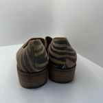 Lucky Brand Zebra Print Garny Loafers Block Heel Leather Slip On Shoes Size 8M Photo 2