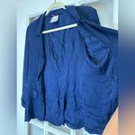 Yoana Baraschi Vintage Navy Blue Sequin Lightweight Blazer Jacket Size 2 XS Photo 3