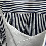 J.Crew NEW Delilah Dress Striped Cotton Poplin Puff Sleeve Ruffle Hem Large Photo 8