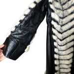 Clearfield Furs Vintage Chevron Mink Leather Coat Women's Luxury Outerwear Black Size undefined Photo 3