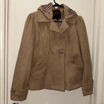 Tan Women's Pea Coat Size M Photo 0
