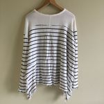 Free People ‎ Slouchy Striped Fringe Top Tunic Sz M Photo 1