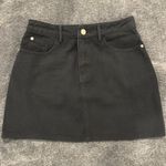 Missguided denim mini skirt black size 4 Photo 1