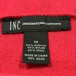 INC International Concepts Pink Long Sleeve Wool Sweater Photo 3