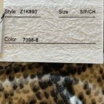 Cable & Gauge Black And White Snakeskin Long Sleeve Fit And Flare Dress Size M Photo 8