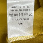 My Beloved NWT  WOMEN'S YELLOW mustard TOP Medium see measurements Photo 2