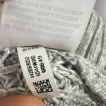 American Eagle  Sweater Women's Sz Large Slouchy Turtleneck Grey Knit Bell Sleeve Photo 7