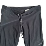 Nike Running Leggings Womens M Black Cropped Stretch Athletic Activewear Photo 3