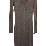 Aritzia  Wilfred Free Space Dye Knit Stretchy V Neck Midi Dress Bodycon Womens S Photo 0