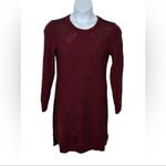 Tommy Hilfiger  Two-Tone Maroon & Navy Sweater Dress Size Small Preppy Photo 1