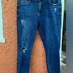 Special A Women’s Skinny Jeans Size 2XL Frayed Ankle Dark Wash Distressed Photo 0