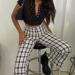 Princess Polly Plaid Pants Photo 0