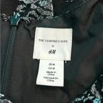 H&M 2020 THE VAMPIRE'S WIFE ×  Silver Lace Mini Dress in size medium Photo 4