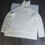 Bobeau  Teddy Bear High Low Sweater XS Cream White Casual Comfy Cozy Photo 7