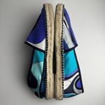 Respoke Pucci Espadrilles NATALIA Blue Classic Silk Scarf Made in Spain EU 40 Size 9.5 Photo 7