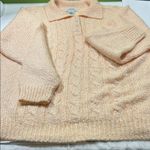Jennifer Moore  Light Peach Knit Top Photo 0