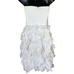 Tadashi Shoji  SILK Strapless Ruffle Skirt Silk Chiffon Swan Dress Style OC487M Photo 13