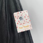 Free People  Faux Leather Pants Size 10 Sasha Cropped Crop Black Vegan Flare NWT Photo 4