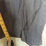 Lafayette 148  Blue Pinstriped Wide Leg Cropped Dress Pants Size 12 Photo 4