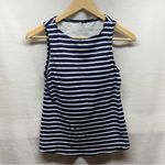 Lands' End Classic Navy and White Striped Tank Top Photo 1