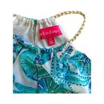 Lilly Pulitzer for Target Halter Tank Top Sea Urchin Women's Small Blue‎ White Blue Photo 1