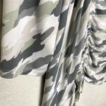 Cato  Camouflage Side Ruched Tie Crew Neck Long Sleeve Workout Top Size 18/20W Photo 8