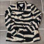 Carlisle  Wool Blend Zebra Print Blazer size 14 Photo 1