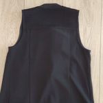 Harvé Benard New Harvè Benard Black Vest with Pleat/Ribbed Detailing Photo 5