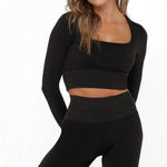 Lorna Jane  $76 Tempo Ribbed Seamless Long Sleeve Top Size Small Athletic Top Photo 0