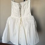 House Of CB  Kristiana corset mini dress cream strapless minidress NWOT S Photo 7