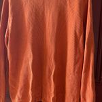 Relativity Cable Knit Chunky Crew Neck Orange Sweater 1X Preppy Fisherman Academia Heritage Photo 3